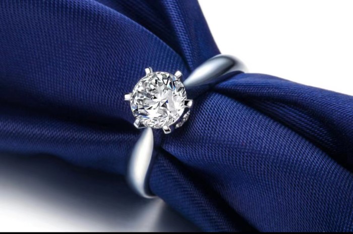 ZOCAI 1 carat true love 18K engagement ring - diamond ring