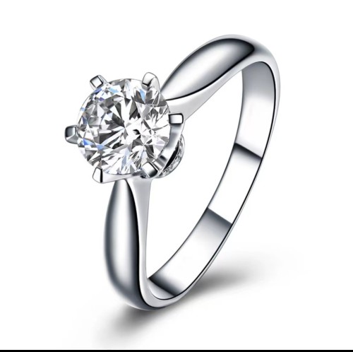 ZOCAI 1 carat true love 18K engagement ring - diamond ring