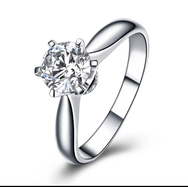 ZOCAI 1 carat true love 18K engagement ring - diamond ring