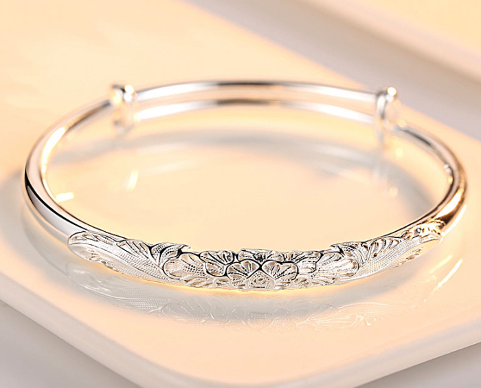 9999 full Sterling Silver Bracelet birthday gift for girl practical and creative high-end special wedding anniversary gift for girlfriend