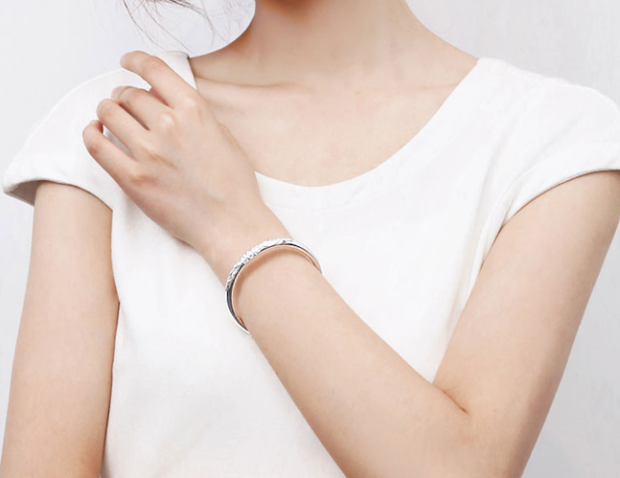9999 full Sterling Silver Bracelet birthday gift for girl practical and creative high-end special wedding anniversary gift for girlfriend