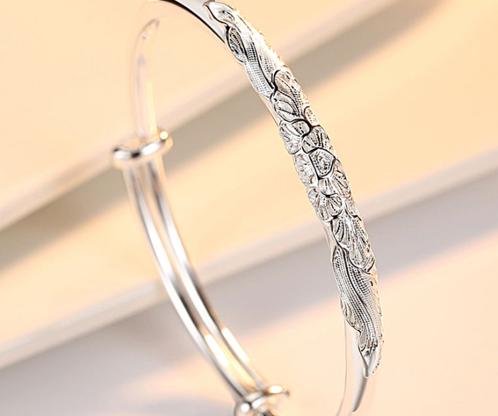 9999 full Sterling Silver Bracelet birthday gift for girl practical and creative high-end special wedding anniversary gift for girlfriend