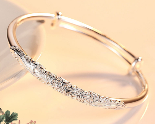 9999 full Sterling Silver Bracelet birthday gift for girl practical and creative high-end special wedding anniversary gift for girlfriend