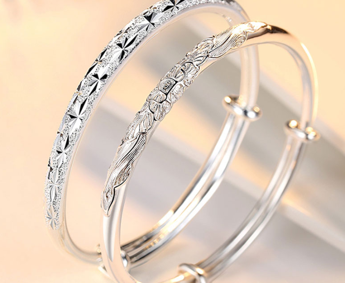 9999 full Sterling Silver Bracelet birthday gift for girl practical and creative high-end special wedding anniversary gift for girlfriend