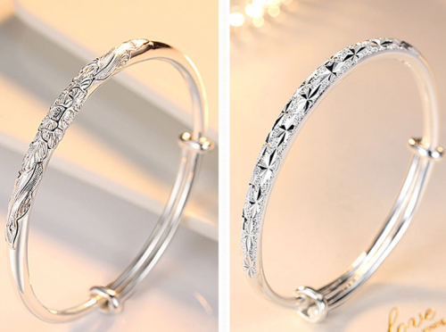 9999 full Sterling Silver Bracelet birthday gift for girl practical and creative high-end special wedding anniversary gift for girlfriend