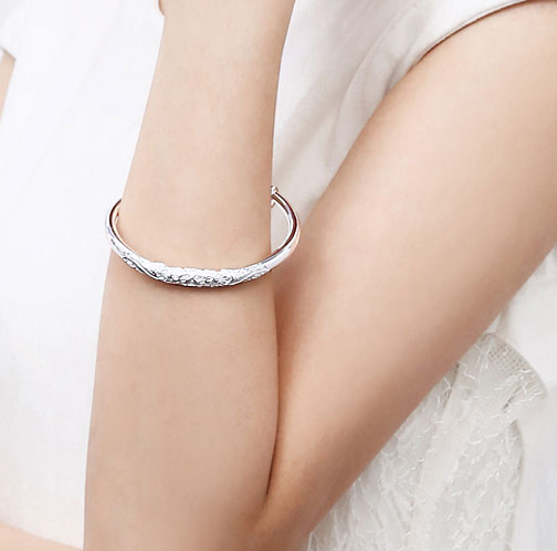 9999 full Sterling Silver Bracelet birthday gift for girl practical and creative high-end special wedding anniversary gift for girlfriend