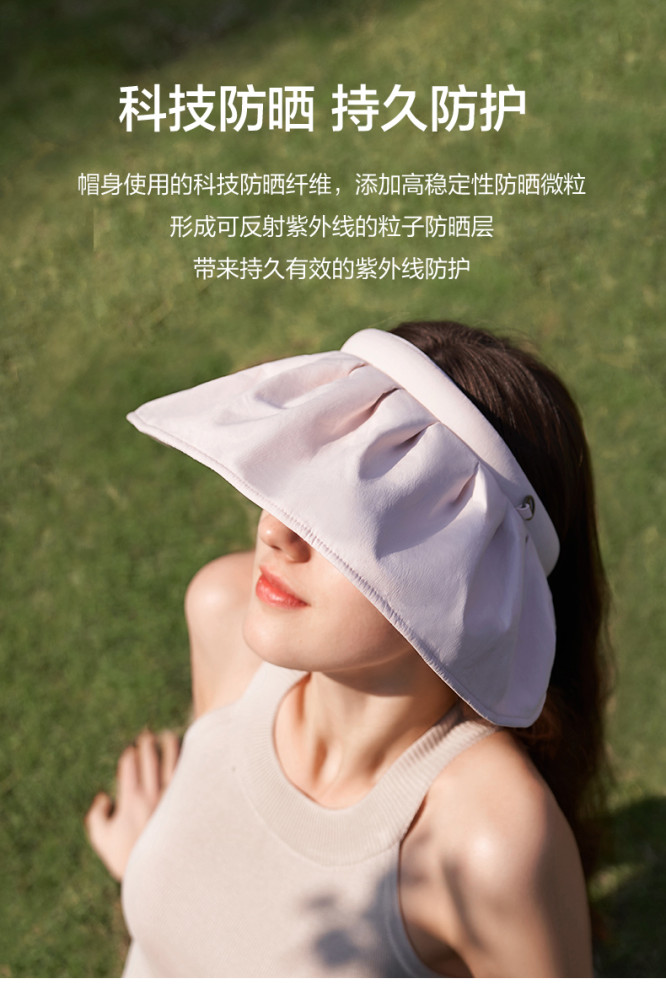 Sunscreen discount package(Shell Hat Women's face covering anti ultraviolet sunshade hat and  sun protection umbrella)