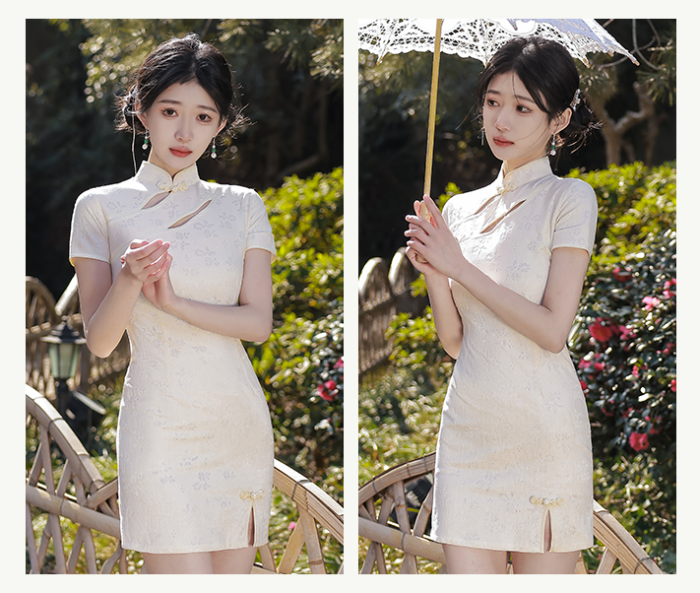 Short style 2022 new style long sleeve young girl improved style high-end autumn