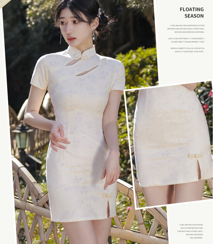 Short style 2022 new style long sleeve young girl improved style high-end autumn