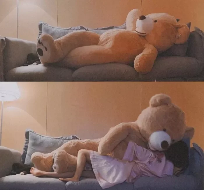 A package for birthday gift: a Big Size Teddy Bear & a Birthday Cake