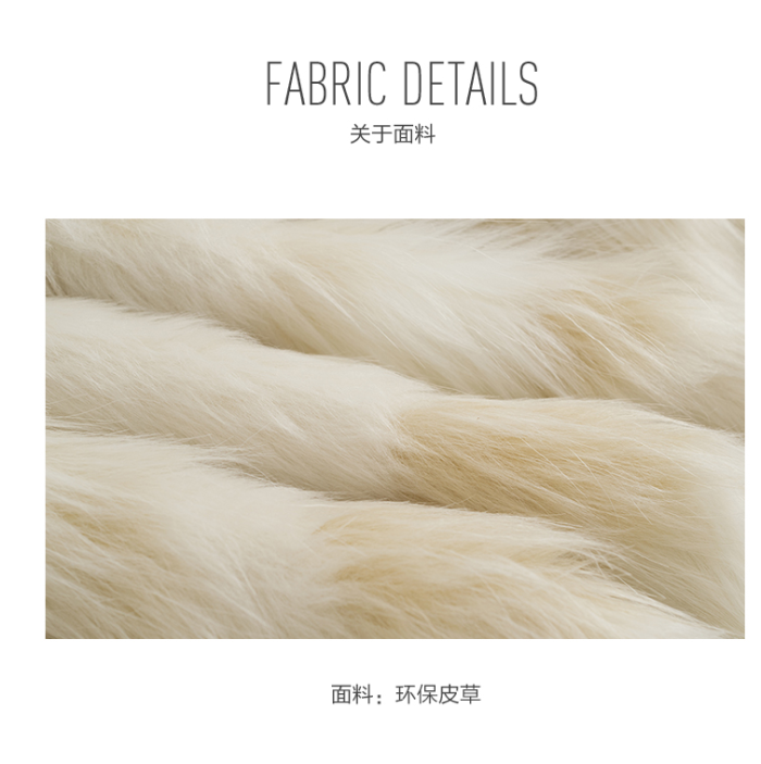 Short environmental protection fur coat winter Korean version loose and thick high-grade temperament short long sleeve coat women