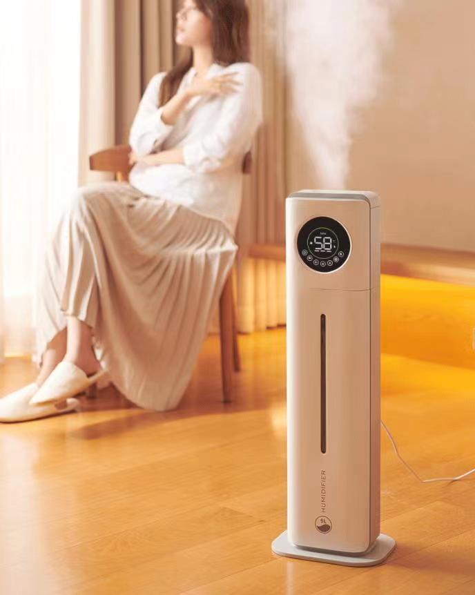 Air humidifier -- floor type bedroom -- large capacity fog volume -- intelligent sterilization