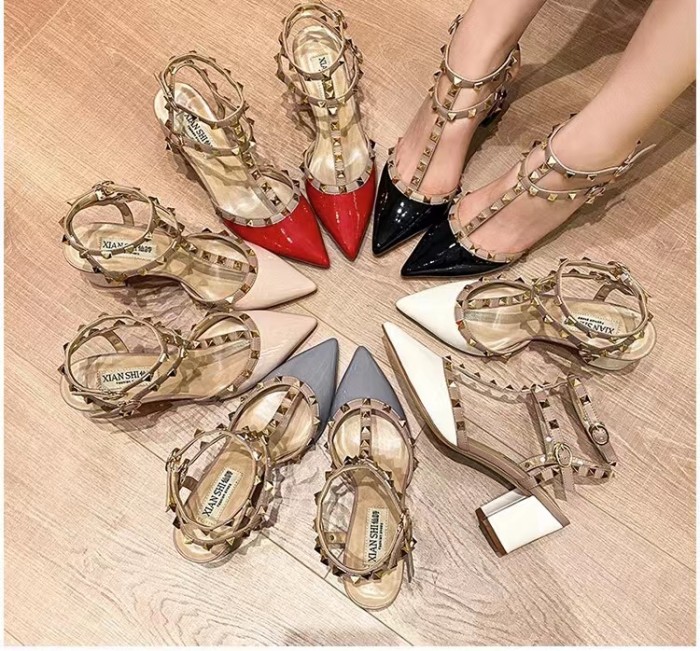 Wrap head studded sandals 2023 new style