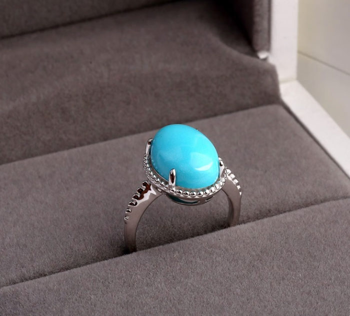 Blue Gem Natural Turquoise jewelry (contains rings, necklaces, bracelets. Earrings)