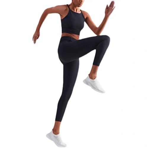 Anta soft elastic 2 in one fabric pilates ,running ,jump rope sports shoes & Black Pilates Outfit