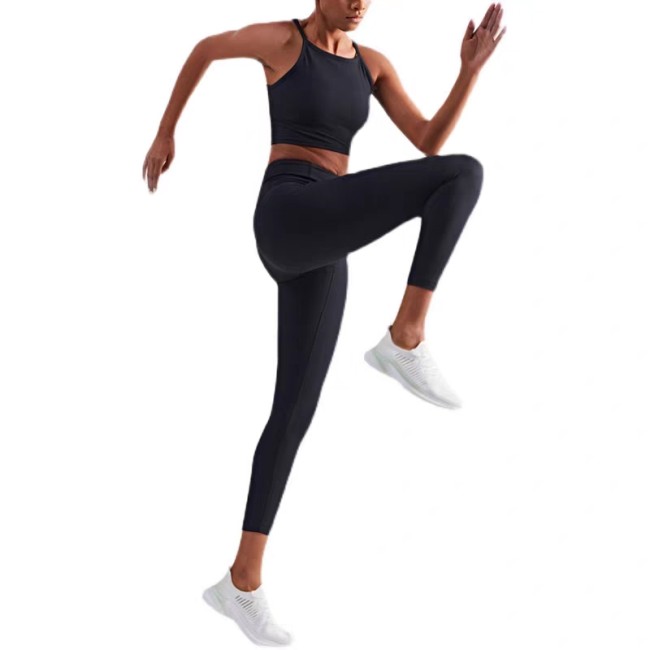 Anta soft elastic 2 in one fabric pilates ,running ,jump rope sports shoes & Black Pilates Outfit