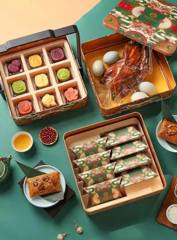 Dragon Boat Festival Zongzi gift box contains machine fresh meat zongzi sweet zongzi sauce duck Salted duck egg high-end gifts