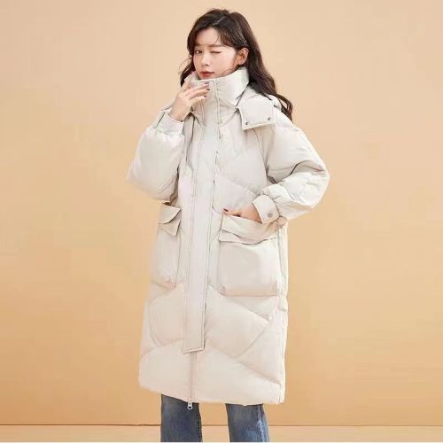 Korean version of the royal sister style fashion trench coat down coat，Super warm, excellent down jacket