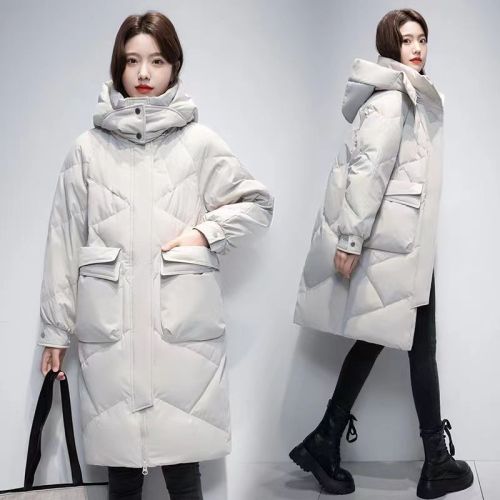 Korean version of the royal sister style fashion trench coat down coat，Super warm, excellent down jacket