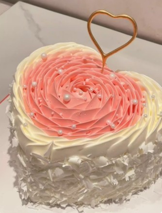 Shape of heart- Birthday Cake