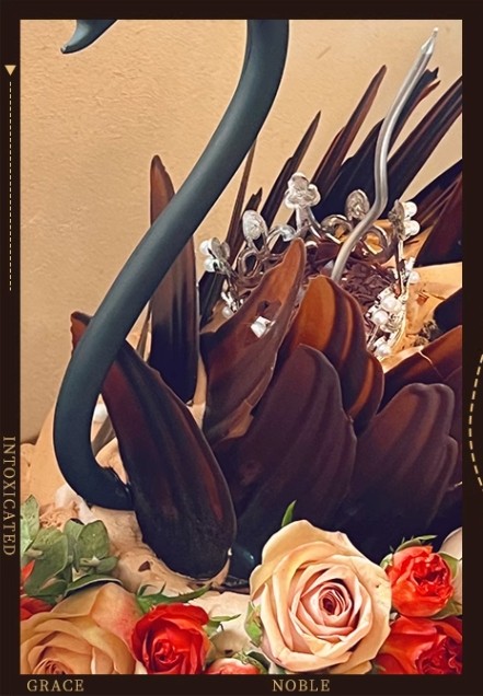 Black Swan Birthday Cake