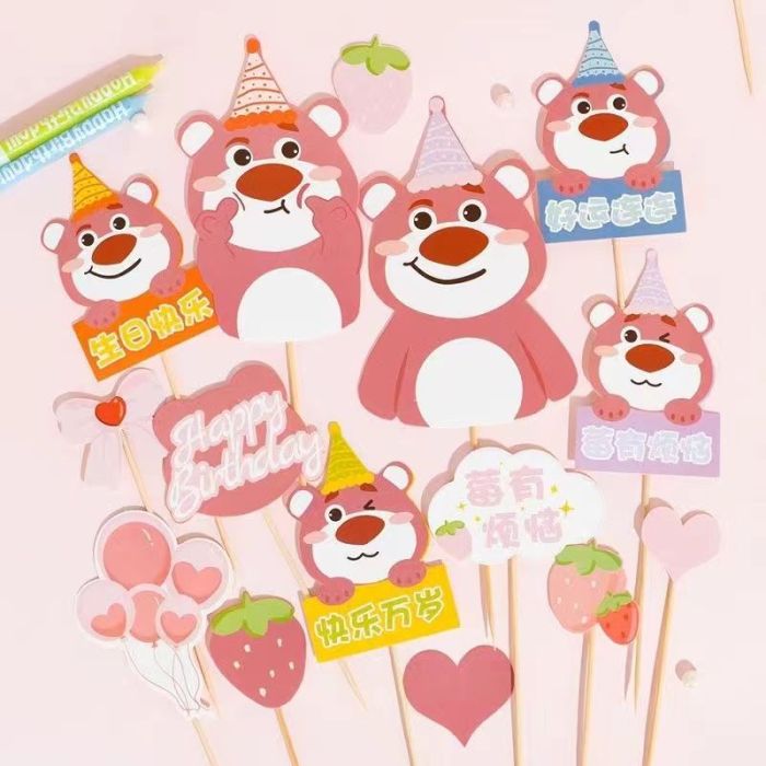 Strawberry Bear birthday cake for members only