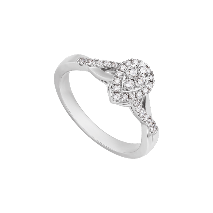 APM Water drop diamond ring