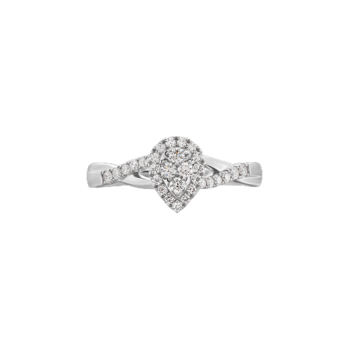 APM Water drop diamond ring