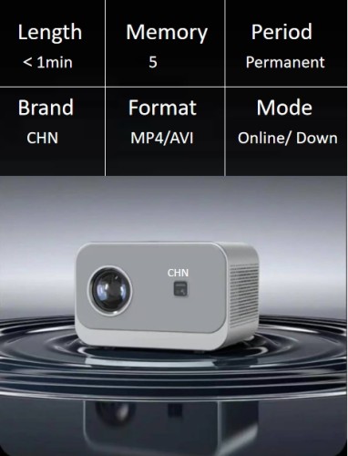 CHN high-definition projector 5GB