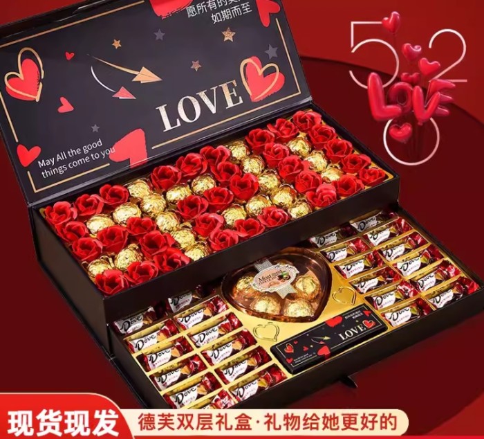 A package of Chocolate Box & Bear Lotso for Valentine's Day