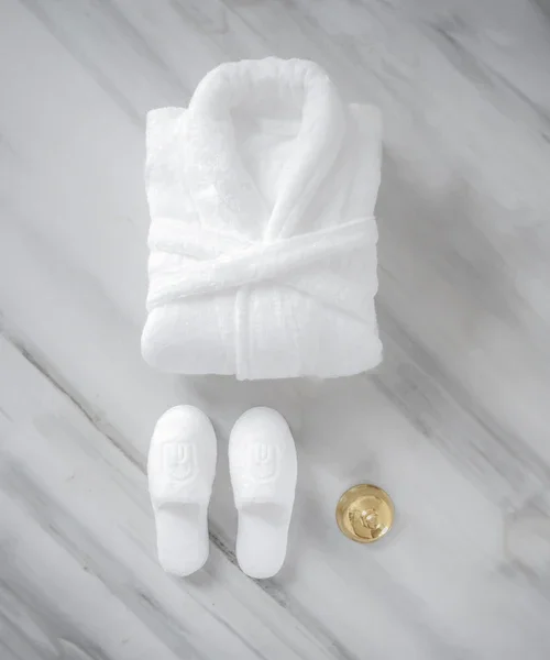 Bathrobe and slippers gift set