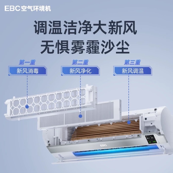 Super cool 1.5 horsepower  wall-mounted home bedroom air conditioner