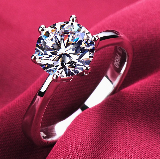 18K Diamond Ring - True Love Engagement Ring