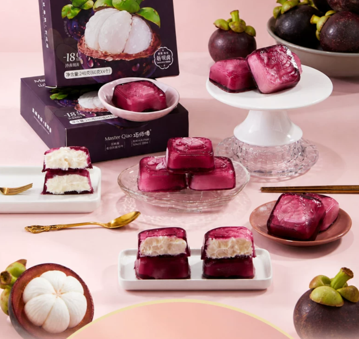Mangosteen Cheese Ice-Pan Mooncake, Fruit Cheese Mooncake