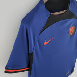 2022-23 Netherlands Away World Cup Fans Soccer Jersey
