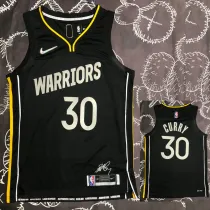 WARRIORS Glory version CURRY #30 Black Top Quality Hot Pressing NBA Jersey