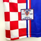 1998 Croatia Away Blue Retro Soccer Jersey