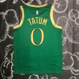 2020 CELTICS TATUM #0 City Edition Green Top Quality Hot Pressing NBA Jersey
