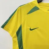 2002 Brazil Home Retro Soccer Jersey