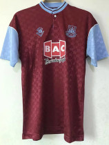1989-90 West Ham Home Retro Soccer Jersey