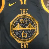 2018 WARRIORS YOUNG #6 Black Gray Top Quality Hot Pressing NBA Jersey