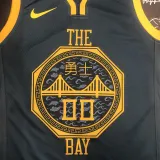 2018 WARRIORS KUMINGA #00 Black Gray Top Quality Hot Pressing NBA Jersey