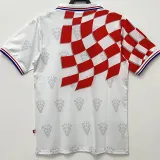 1998 Croatia Home Red And White Retro Soccer Jersey