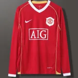 2006-2007 Man Utd Home long sleeve Retro soccer jersey (长袖)