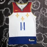 2020 Pelicans INGRAM #14 White City Edition Retro Top Quality Hot Pressing NBA Jersey