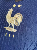 2022-23 France Home World Cup Player Version Soccer Jersey