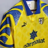 1995-1997 Parma Yellow Retro Soccer Jersey