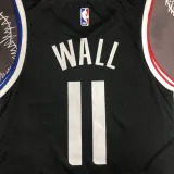 Clippers WALL #11 Black Top Quality Hot Pressing NBA Jersey