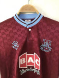 1989-90 West Ham Home Retro Soccer Jersey