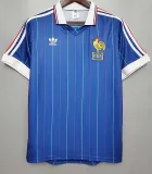 1982 France Home Retro Soccer Jersey